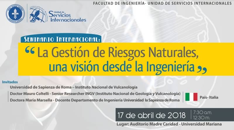 EXPERTOS EN VULCANOLOGÍA DE ITALIA VISITAN A LA FACULTAD DE INGENIERÍA